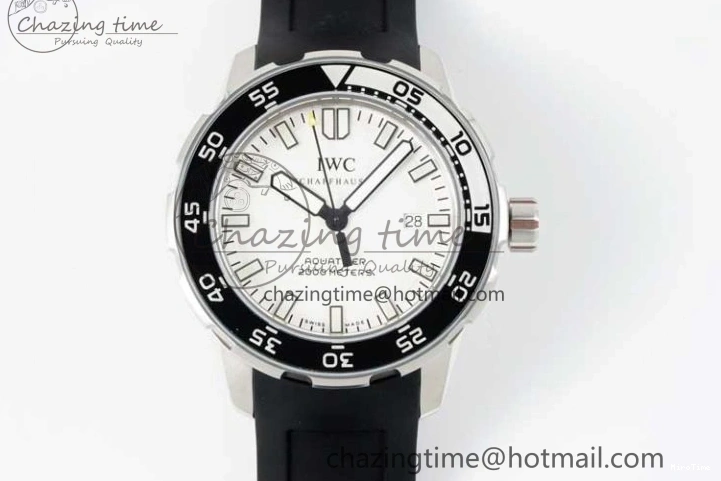 MIROTIME 0108 Premium Aquatimer Automatic SS RSF 1:1 Best Edition White Black Dial on Black Rubber Strap A 7067